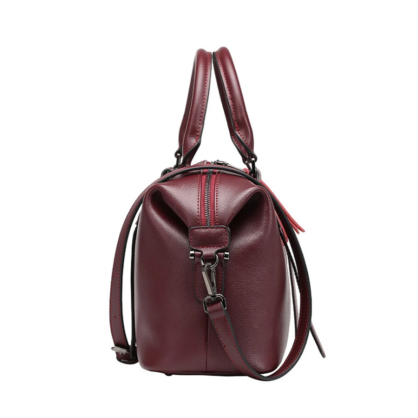 2018 женская сумка из натуральной кожи Бостон Новая европейская одноцветная