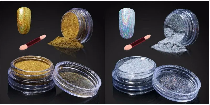 HNM Nail Art порошок пигмент лак для ногтей Dip порошок хром Bling Chamelon изменение цвета порошок пигмент лак для ногтей украшение
