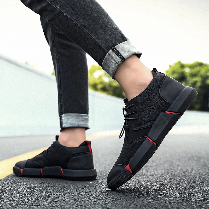 Vosonca Men Shoes Microfiber Leather Casual Fashion Personality High Quality Classic Comfortable Flats | Обувь