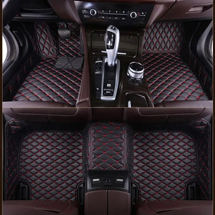 Автомобильные коврики для lexus nx 300H nx300h NX200 NX200t NX300 Аксессуары для автомобильных ковров - Название цвета: blackred