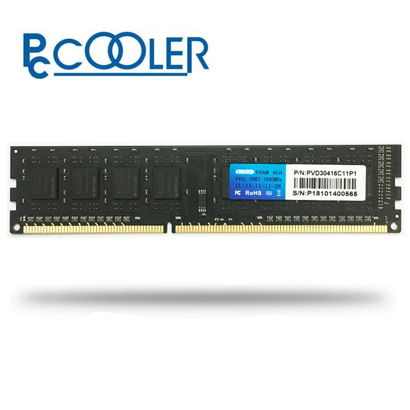Pccooler 4 ГБ 8 ОЗУ для ПК модуль памяти настольного компьютера DDR3 PC3 1600 МГц 12800 8GBX2 = 16 Гб