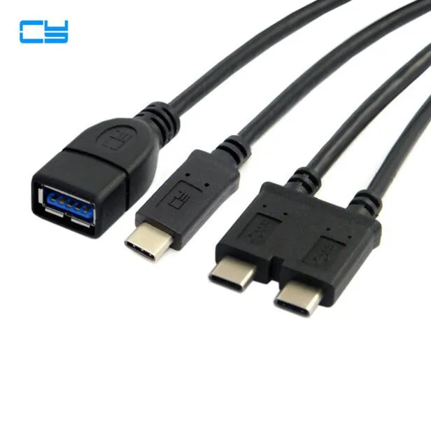 Двойной двойной кабель USB 3 1 Type C для USB-C и 0 USB3.0 Женский OTG передачи данных нового 13