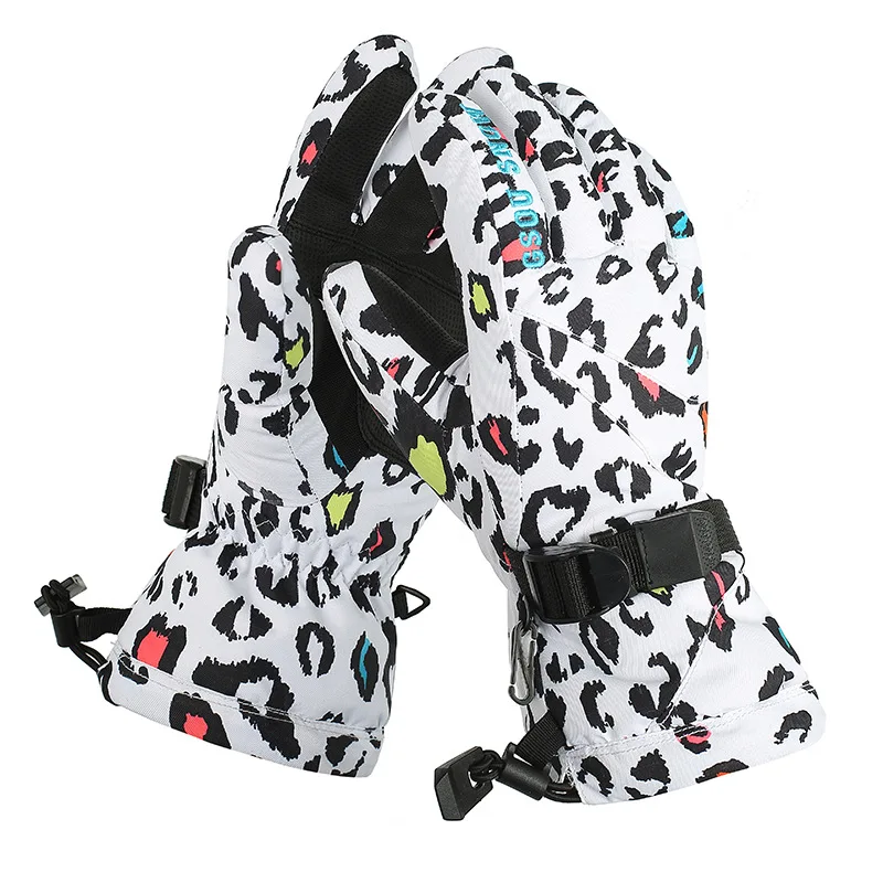 Gsou зимние водонепроницаемые лыжные перчатки сенсорные Мужские Зимние для