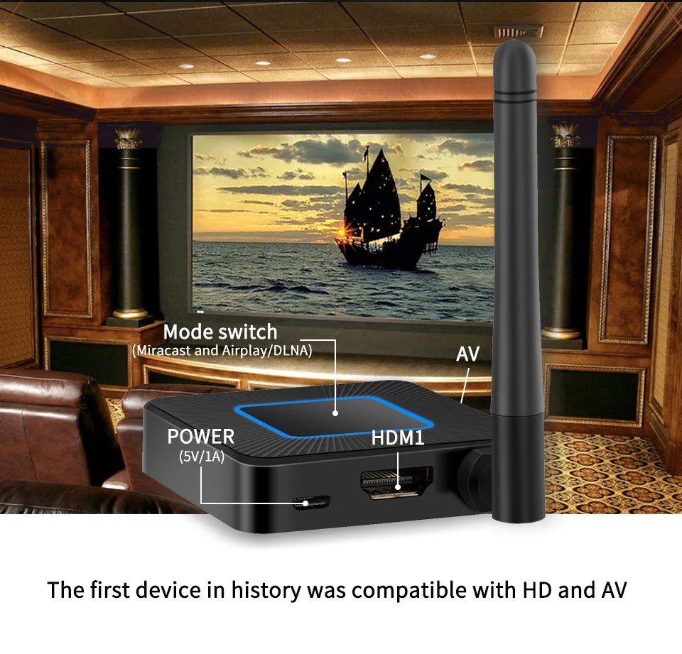 AV+ HDMI 2,4G& 5G Wifi дисплей ключ Q4 беспроводной экран зеркальное отображение адаптер 1080P HDMI видео приемник Мини Дисплей приемник