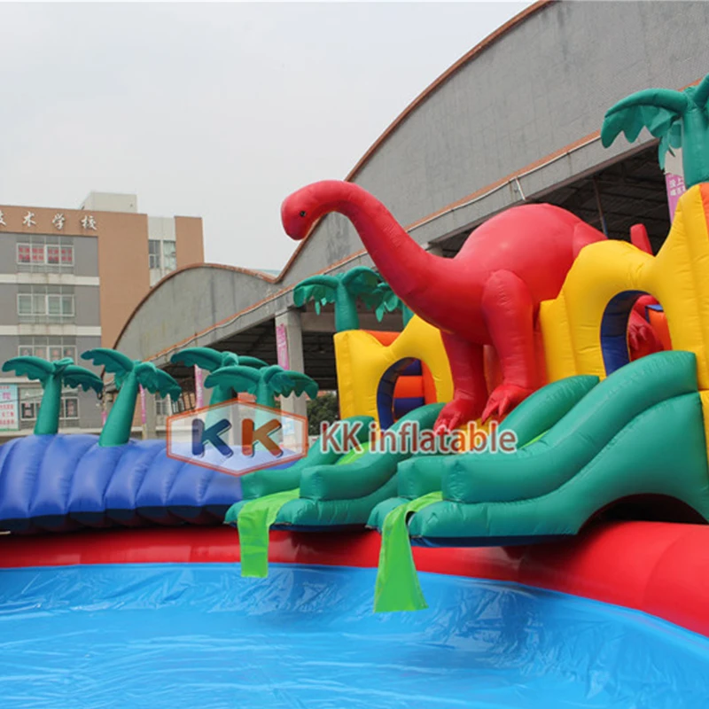 Goede Jurassic Dinosaur Water Park, Opblaasbare Water Park Combinatie