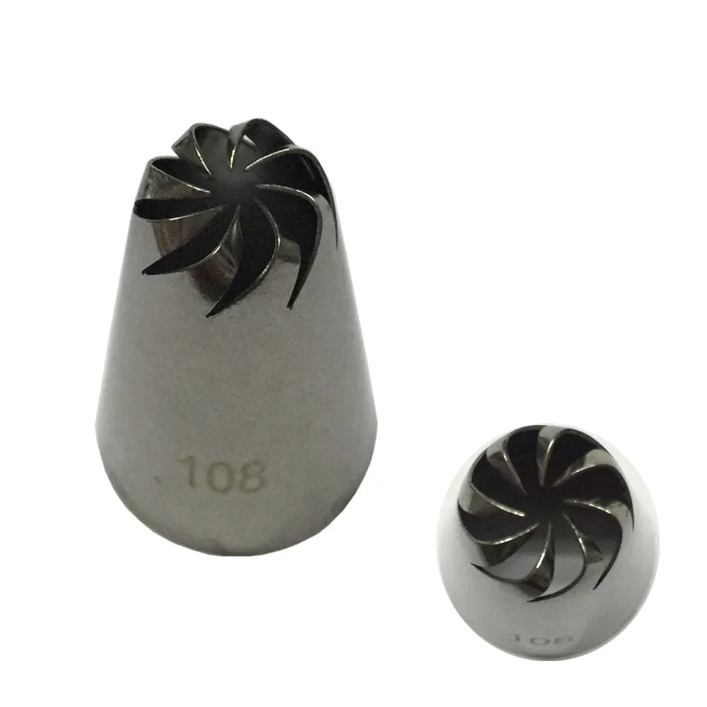 

1 pcs Stainless Steel Russian Nozzle Pastry korean Icing Piping Nozzles Tips Cake Decorating Sugarcraft Pastry Tools