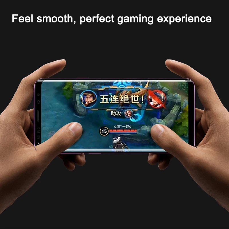KEYSION 3D изогнутое полное покрытие закаленное стекло для Samsung Galaxy S9 Plus Защитная