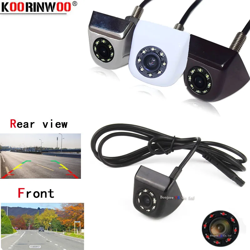 

Koorinwoo Universal Car Backup Camera Metal CCD HD Reverse Front view / Rear View Cameras 8 IR Night Vision Waterproof IP68