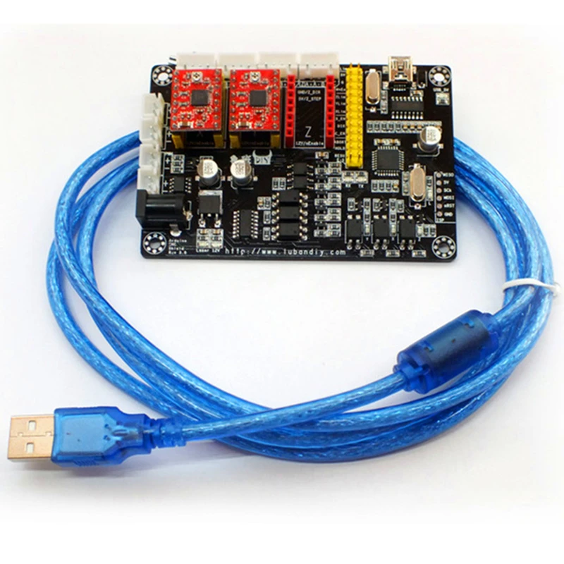 USB лазерный 3-осевой шаговый двигатель драйвер платы управления ler v5 DIY Лазерный