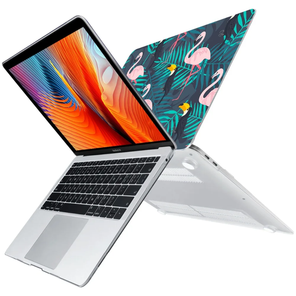 Чехол для ноутбука с фламинго APPle MacBook Air Pro retina 11 12 13 3 15 4 дюймов сенсорной панелью
