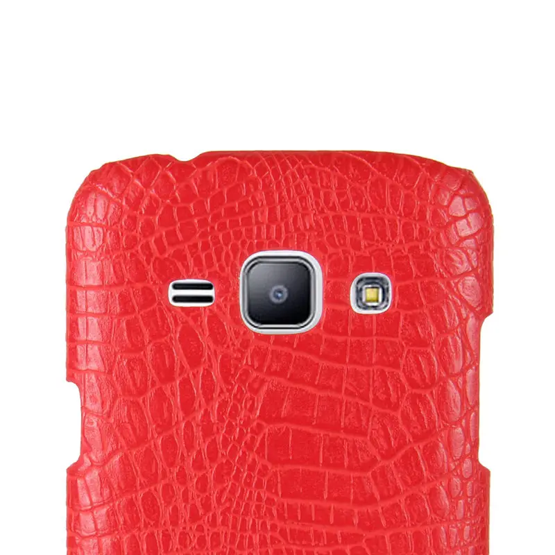 Для Samsung Galaxy J1 2015 чехол твердый Роскошный для телефона из искусственной кожи J 1
