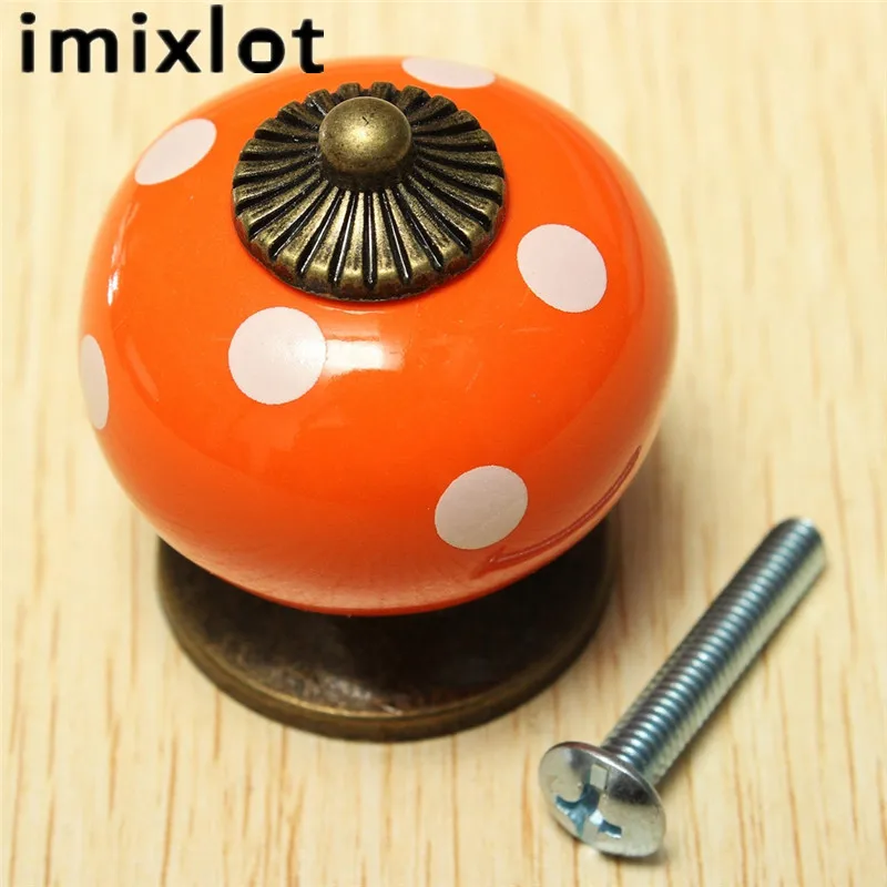 Безопасная дверная ручка Imixlot в скандинавском стиле горошек круглая