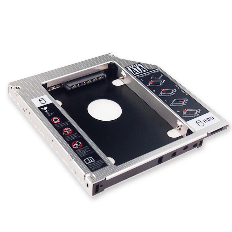Универсальный алюминиевый жесткий диск 12 7 мм Caddy SATA 3 0 для 2 5 &quotSSD чехол HDD корпус