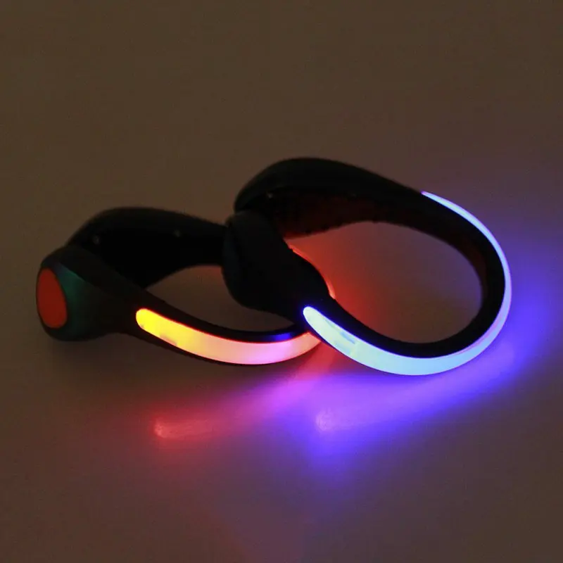 

Running LED Luminous Shoe Clip Outdoor Bike Bicycle LED Luminous Night Running Safety Clips Cycling Sports Warning Light Safety