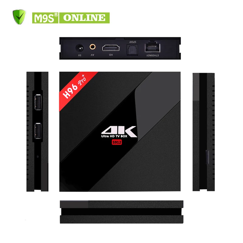 H96 Pro+ Android 7.1 Tv Box Amlogic S912 Octa-core 3G 32G 2.4G 5.8G WIFI Bluetooth 4.1 Smart Set top box A3 Backlit Air Mouse |