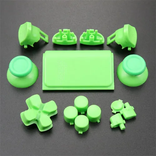 Green Button ChengHaoRan для sony PS4 Pro 4,0 контроллер JDS-040 JDM-040 крышка Передняя Задняя жесткая верхняя оболочка чехол с кнопка ABXY набор - Цвет: Green Button