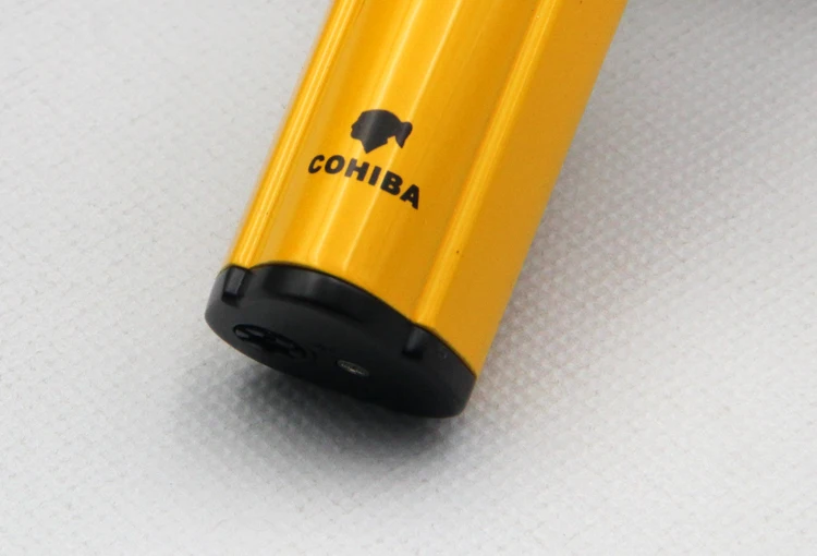 COHIBA зажигалка для сигарет металлическая ветрозащитная Зажигалка Jet Flame карманная