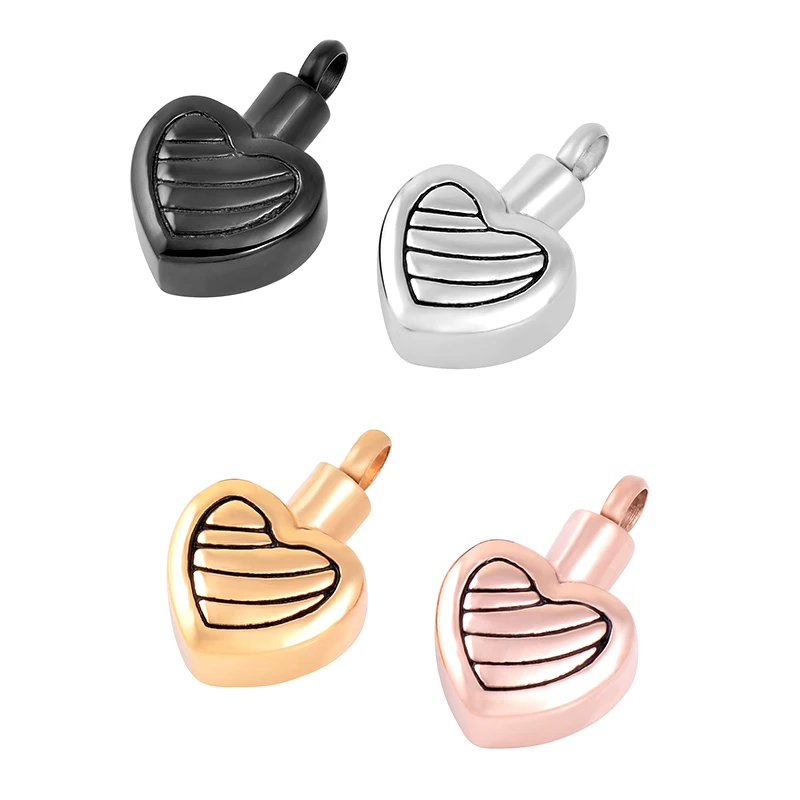

ILJ9711 Custom Engraving Heart Urn Locket for Human/ Animal Ashes, Cremation Pendant Stainless Steel Jewelry Keepsake Pet Urns