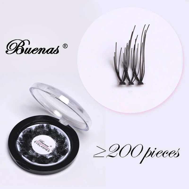 200 шт. отдельные ресницы good lashes мягкие сегментированные натуральные накладные