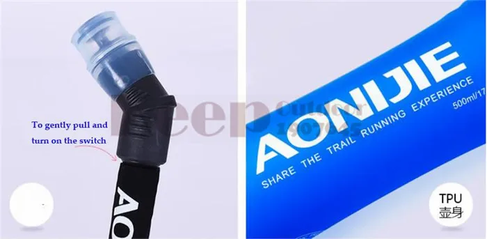 AONIJIE, 450 мл, 500 мл, Спортивная, без бисфенола, складная, мягкая сумка для воды, бутылка для воды, чайник, фляга, гидратационный пакет, мочевой пузырь