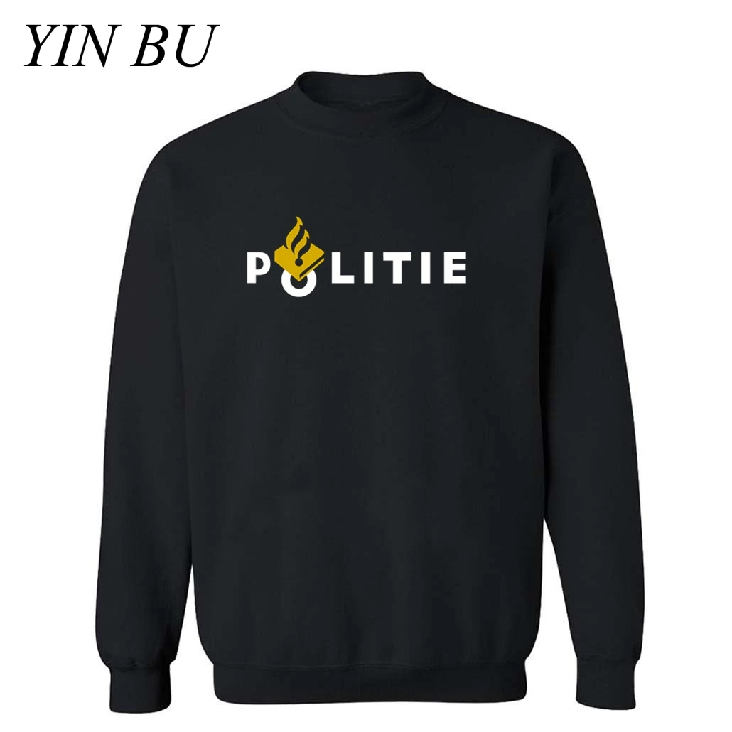 Дропшиппинг толстовки мужские голландские Politie полиция Camisetas Hombre спортивный
