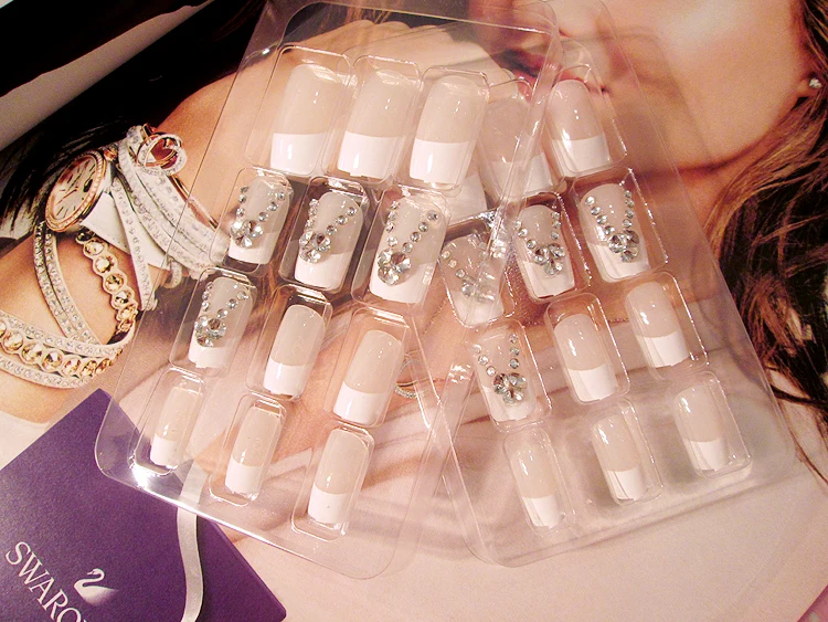 Накладные ногти для невест 24 шт. (не содержит клея)|glue fabric|product attachmentglue teflon |