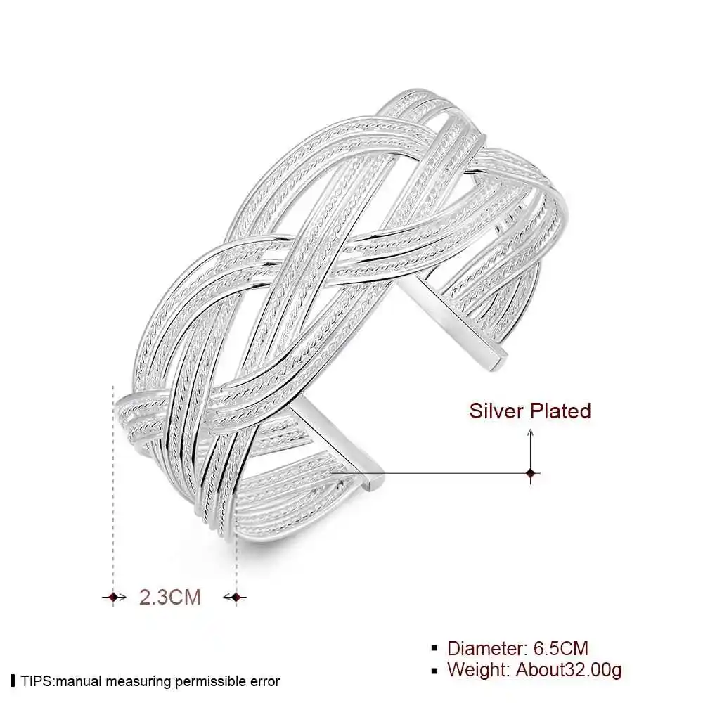 Горячая продажа плавающие покрытые серебром Подвески pulseras большие плетеные hombre
