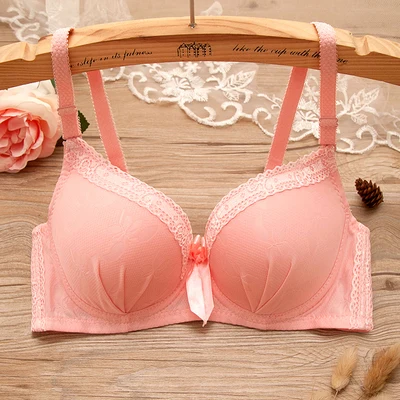 girls bras 19 Yasemeen, чашки три четверти, пуш-ап, бюстгальтеры в горошек, сексуальные бюстгальтеры с двойным кружевным бантом для молодых девушек, пуш-ап, милое нижнее белье для девочек-подростков - Цвет: girls bras 19