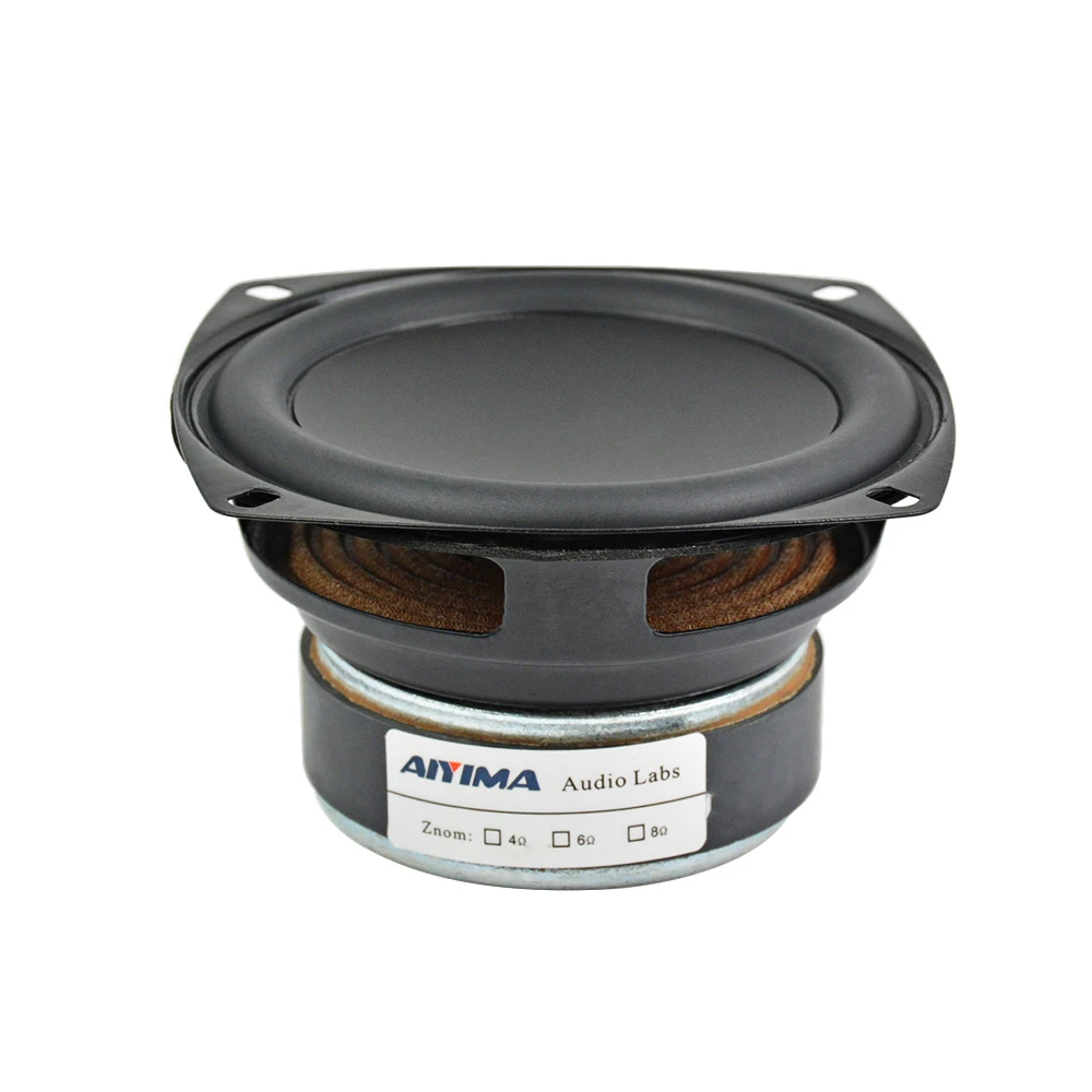 AIYIMA 1PC 3.5Inch Full Range Woofer Speaker HIFI 20W 8Ohm Bass Speakers Audio Sound Loudspeaker For Car Modification DIY