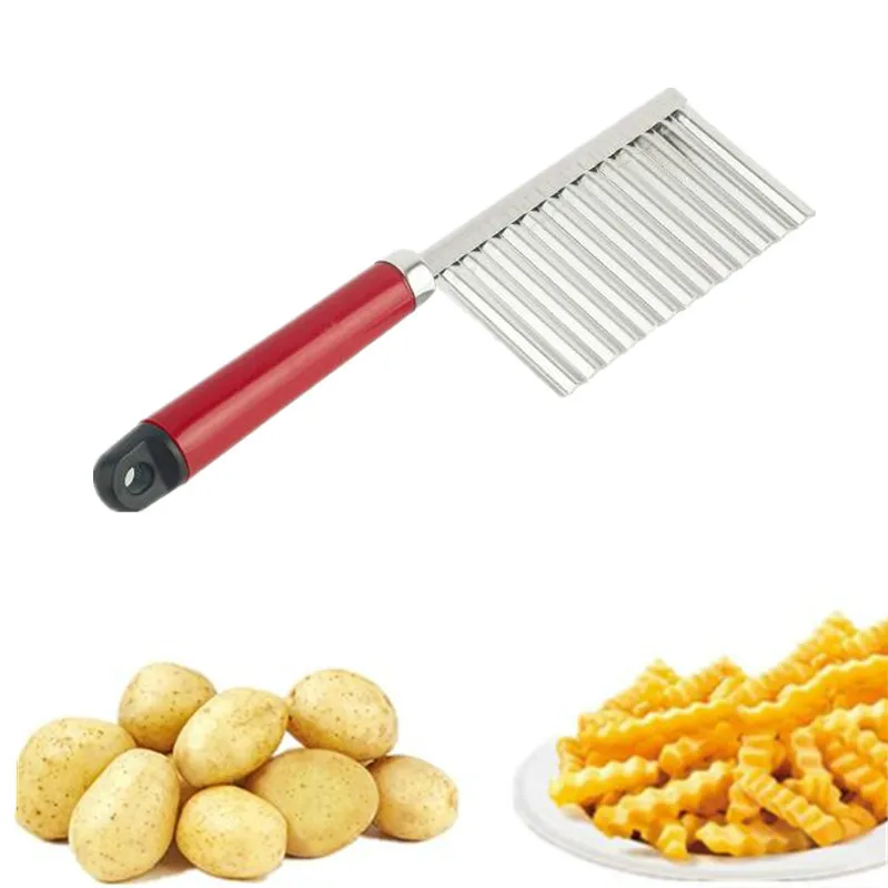 1 шт. резак для овощей и фруктов|cooking tools|potato wavy cutterwavy cutter |