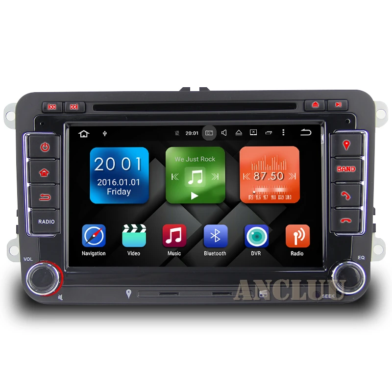 2 Din Android 9 0 VW dvd плеер GPS навигация для Beetle Caddy CC Golf Polo Jetta Tiguan T5 автомобильное радио gps