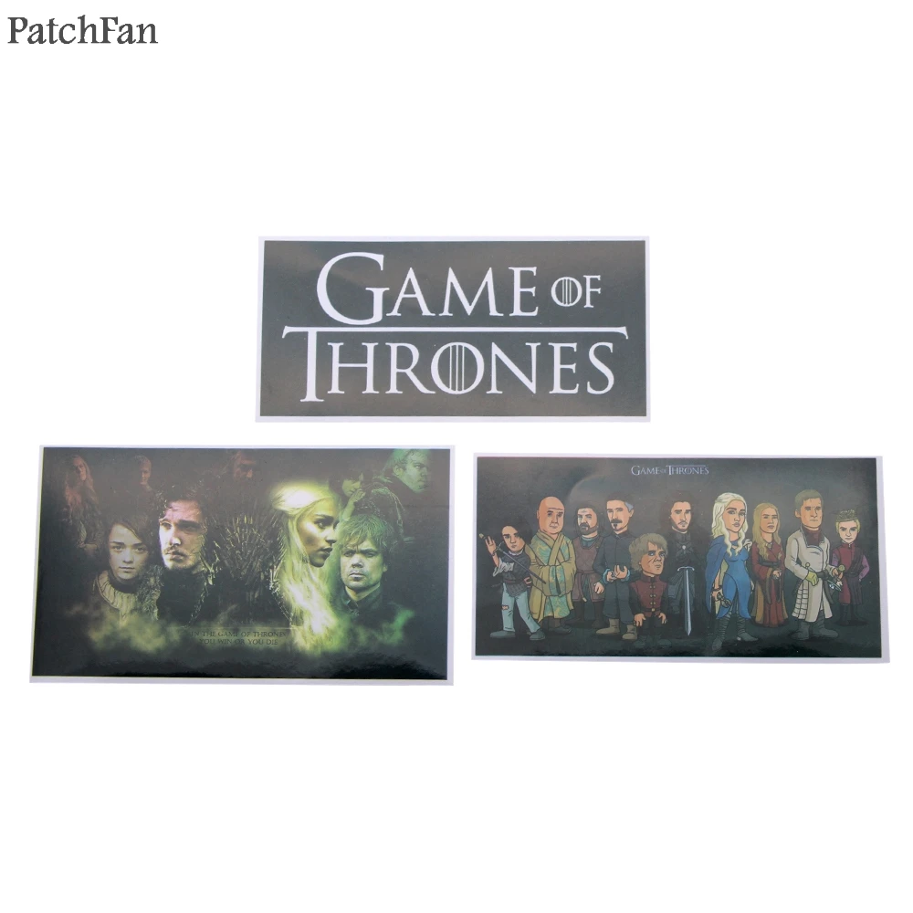 Patchfan 23 шт. Игра престолов ПВХ водонепроницаемые наклейки для diy скрапбукинга багажа скейтборда ноутбука велосипеда стены гитары A0938