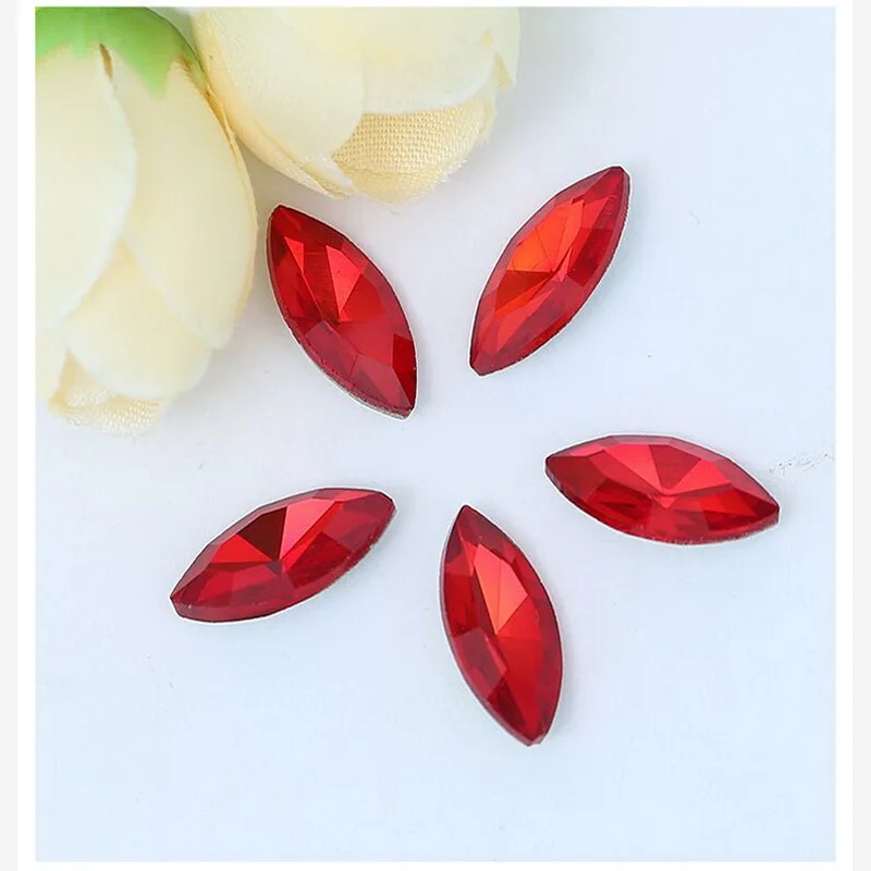 Горячее стекло кристалл 5 размеров красивые цвета конский глаз Форма клей на горный хрусталь бусины ручной