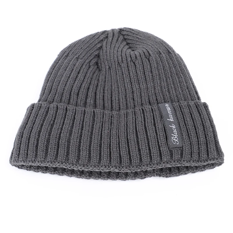 2018 Winter Fashion Men's Plus Velvet Knit Beanies Hat Scarf High Quality Men Women Warm Thicken Soft Cap Scarves Sets Male Bone |