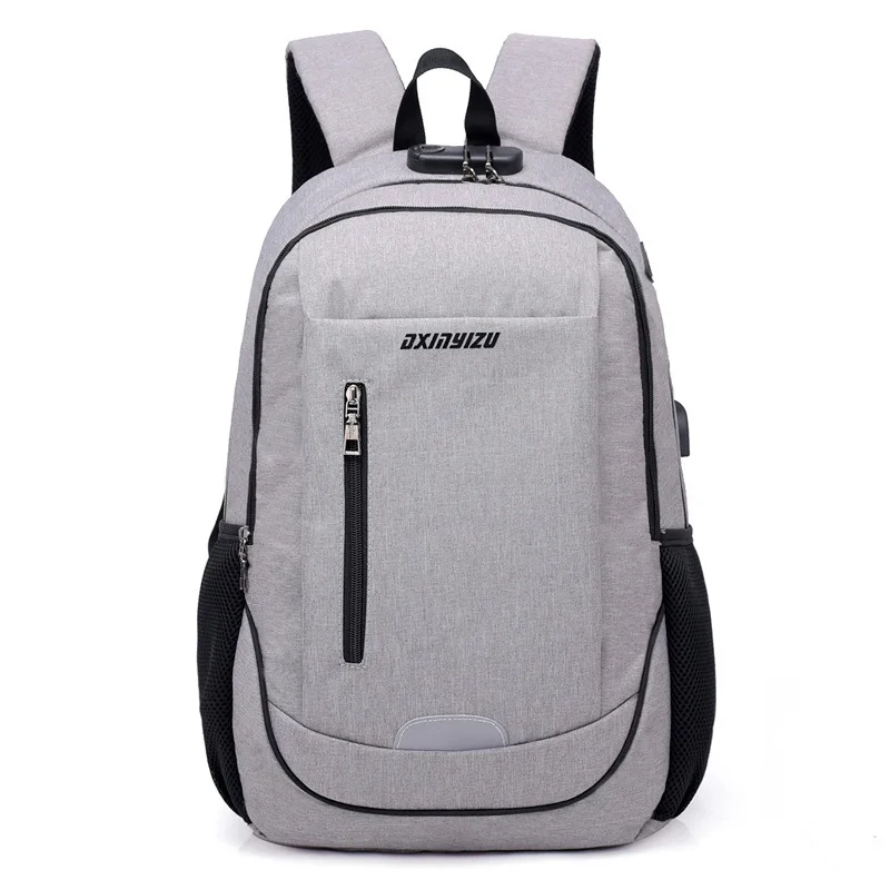 Мужской рюкзак с USB зарядкой умный деловой для ноутбука повседневный