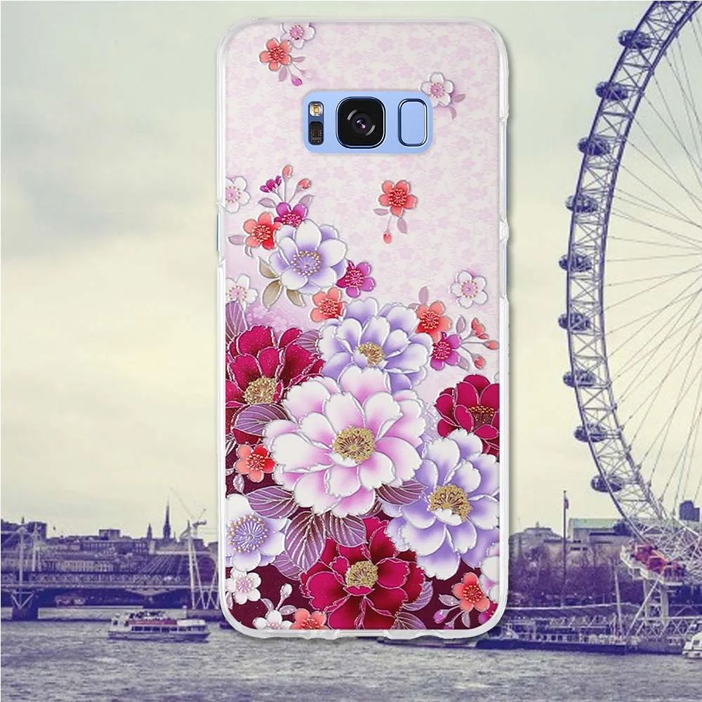 Силиконовый чехол для Samsung Galaxy S8 G950F G9500 цветы мягкие чехлы S 8 | Мобильные телефоны