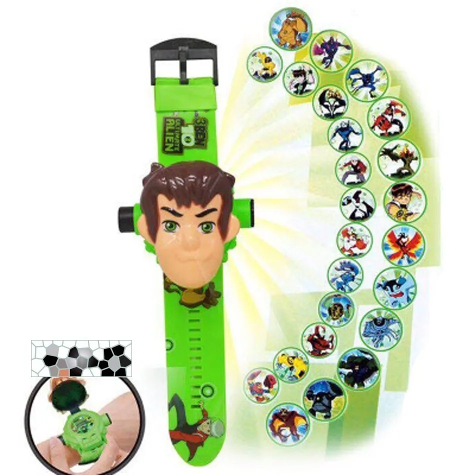 A Ben 10 Ultimate Omnitrix часы Стиль Дети проектор часы Япония подлинные Ben10 часы игрушки наручные часы - Цвет: A