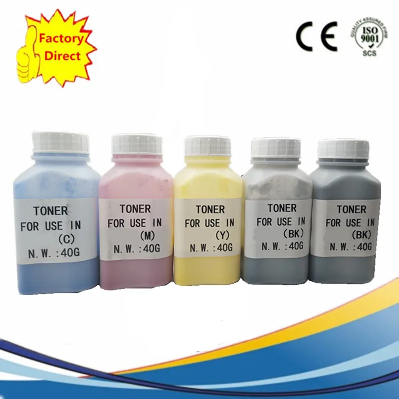 40G 1SET 1BK Заправка цветного лазерного тонера, порошковые наборы Laserjet Pro CP-1525 CM1415 CP-1525NW CM-1415 CE320A 128A CE323A принтер - Цвет: 40G 1SET 1BK
