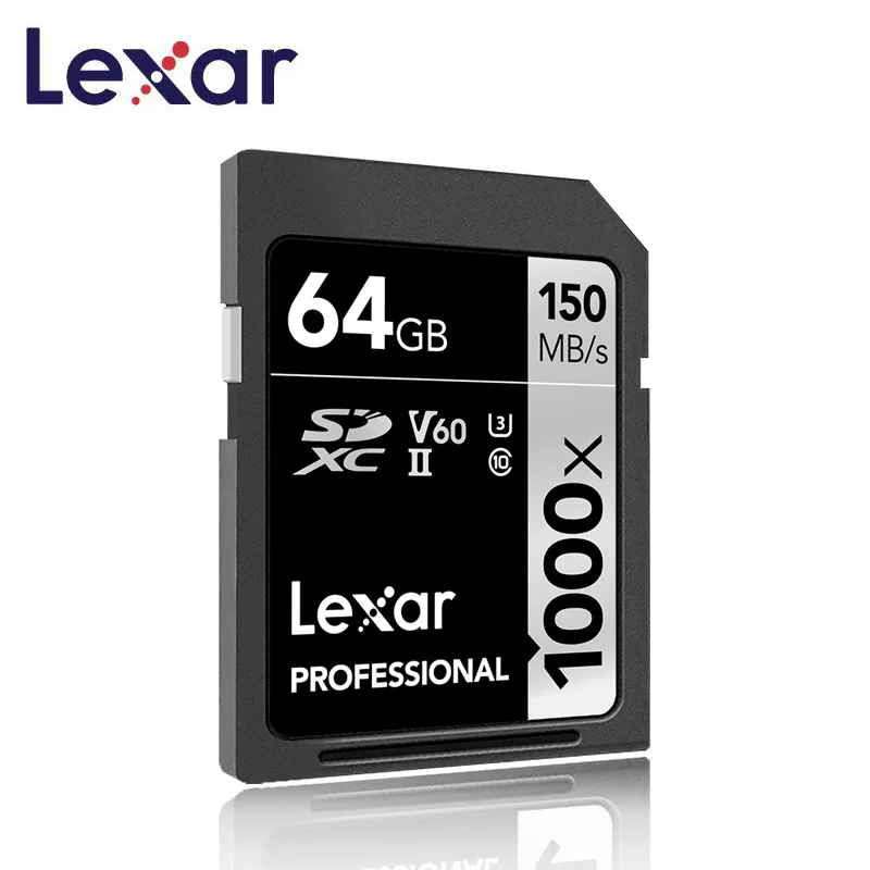 Lexar SD карты 150 МБ/с. карты sd-карта 64 Гб оперативной памяти, 32 Гб sd card 16 gb Микро сд встроенной памяти, Kaart 1667x UHS-II карты планшеты U3 флэш-карта памяти для 3D 4K цифровой Камера флешка сд микро sd