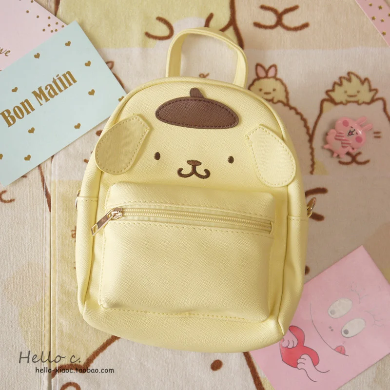 Милый высококачественный мультяшный рюкзак из искусственной кожи Cinnamoroll для девочек, пудинг, собака, мелодия, сумочка для подарков на день рождения