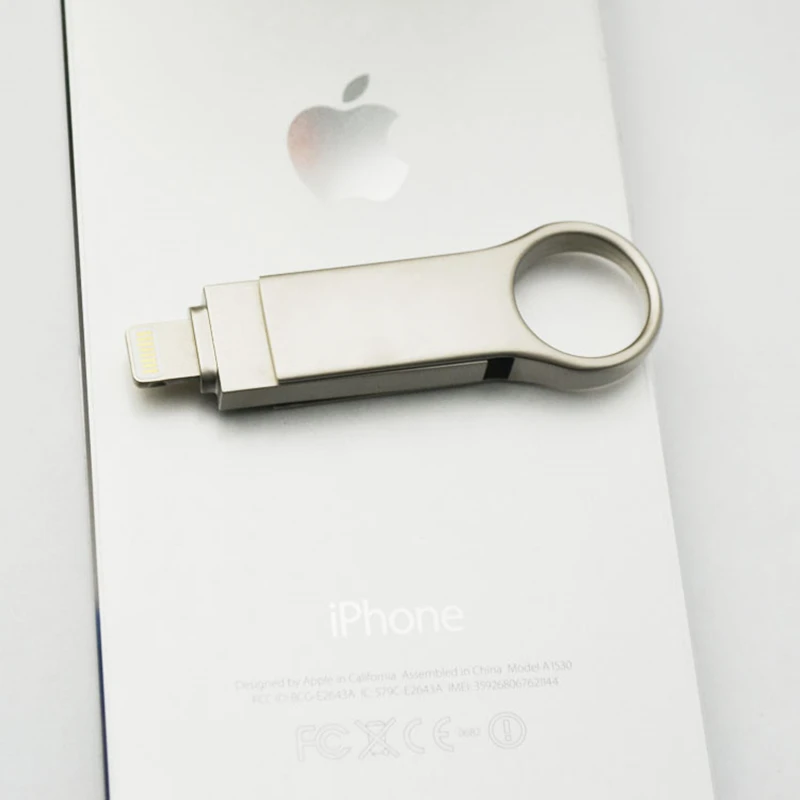 USB флеш-накопитель для iPhone 6 7 Plus 8 5S ipad металлический HD карта памяти двойного
