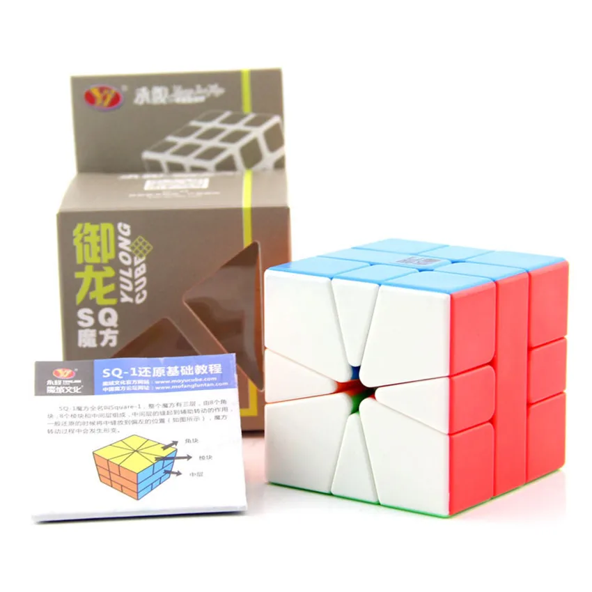 Игрушки YJ YongJun YuLong 3X3X3 SQ 1 квадратная одна SQ1 переплетенный магический куб без