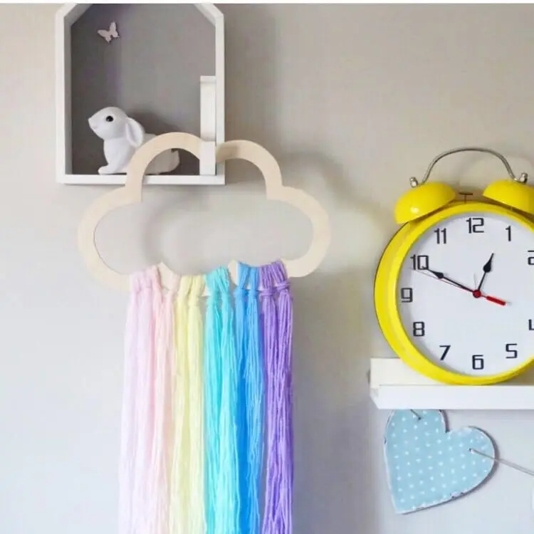 Скандинавский Ловец снов деревянные полые облака кисточка детская комната