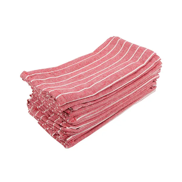 12-CJ002-3040Red Платки из ткани набор 12 30x40 см хлопок лен салфетки обеденный стол салфетки - Цвет: 12-CJ002-3040Red