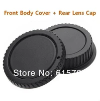 wholesale 10 pairs camera body cap rear lens cap for canon 1000d 500d 550d 600d ef ef s rebel t1i eos camera