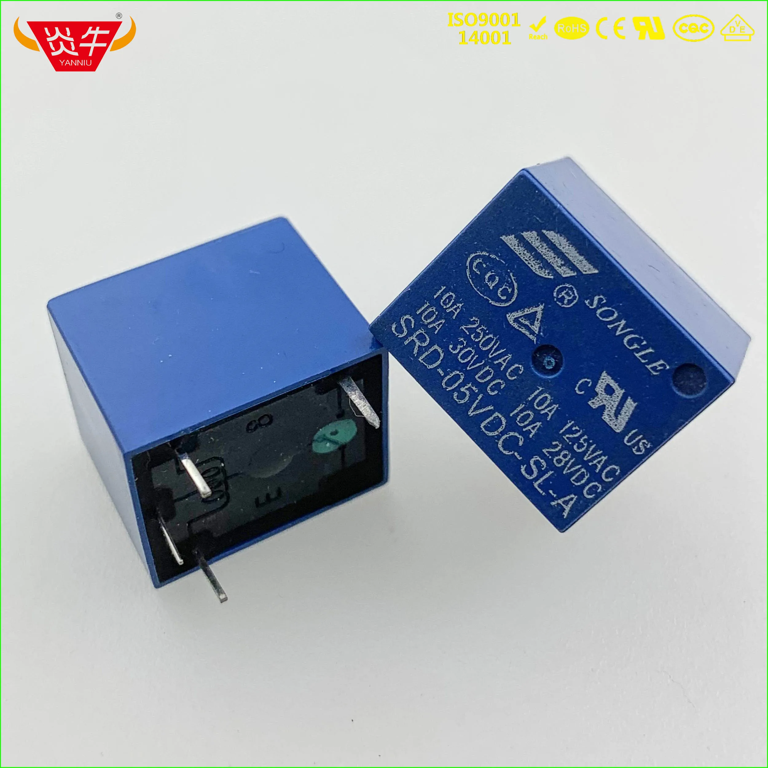 Реле SONGLE 5-контактный SRD-05VDC-SL-C SRD-12VDC-SL-C SRD-24VDC-SL-C T73 G5LA HK3FF G5LB JS1 JQC 3FF HF3FF ORWH NT73 RWH HHC66A 50