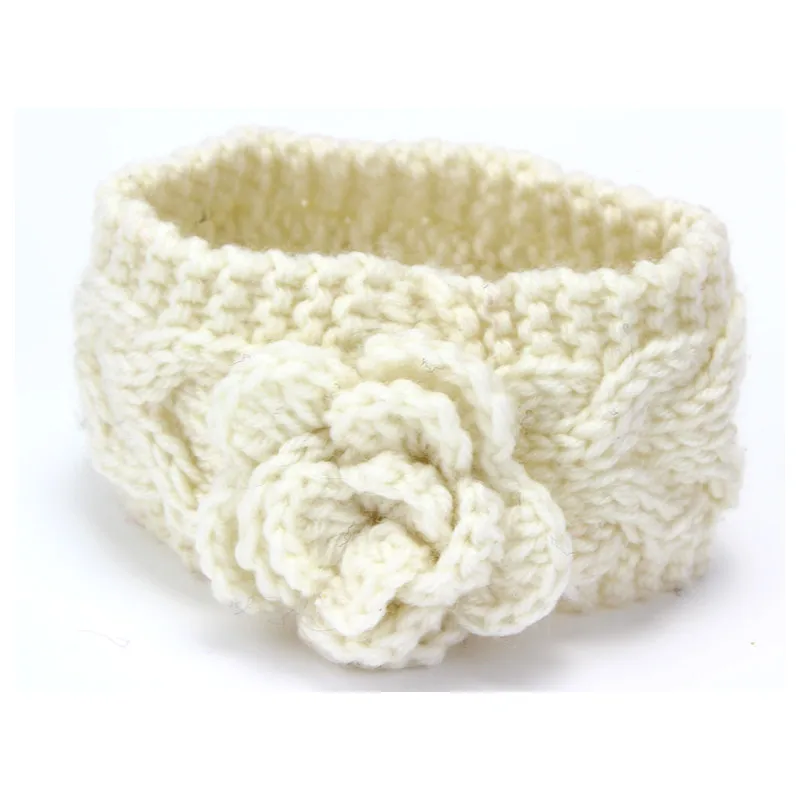Big Flower Head Wrap Crochet Headband Child Cotton Camellia Kids Toddlers Soft Hair Accessories Drop Shipping |
