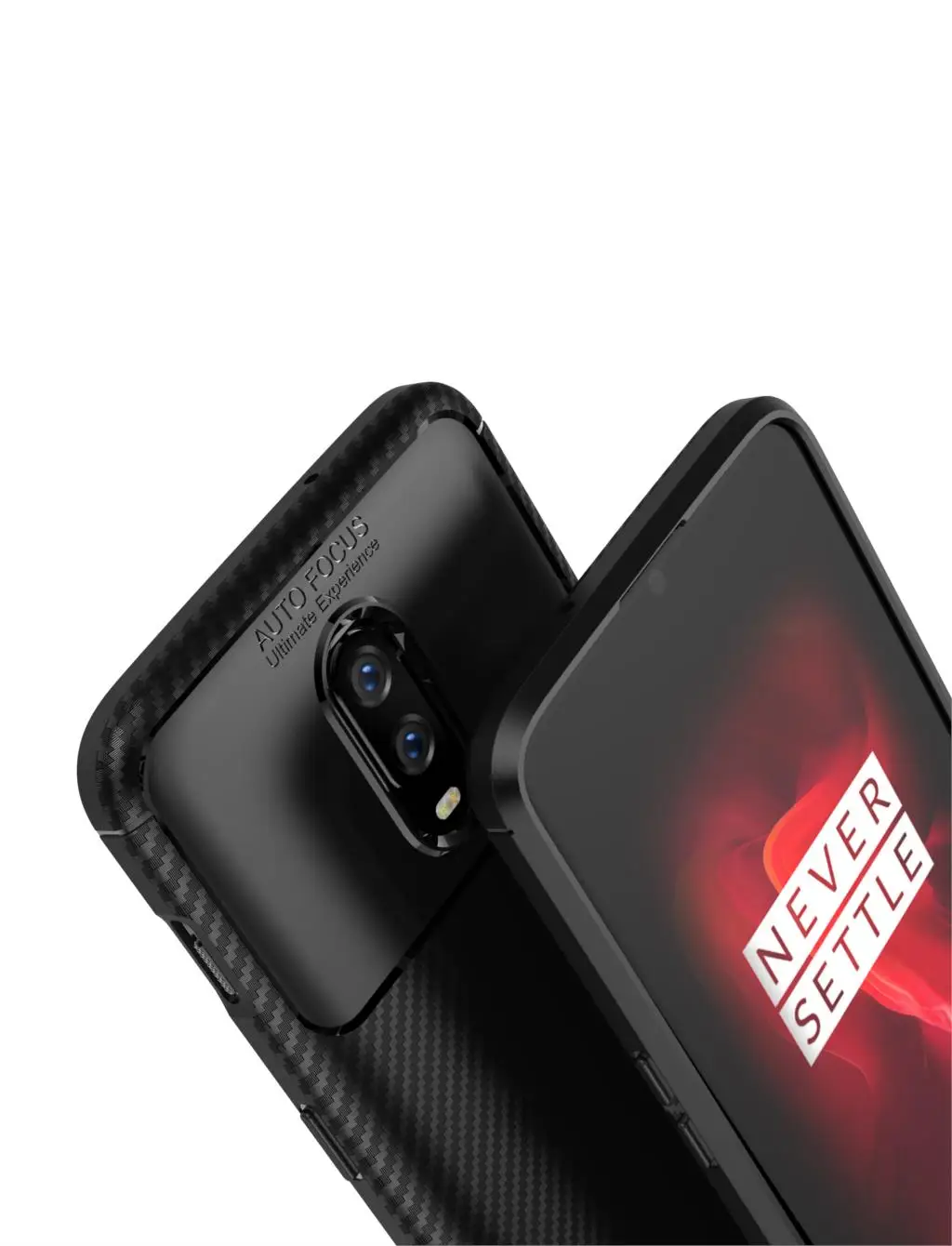 Чехол для телефона из углеродного волокна Oneplus One plus 6 6T 7 высококачественный