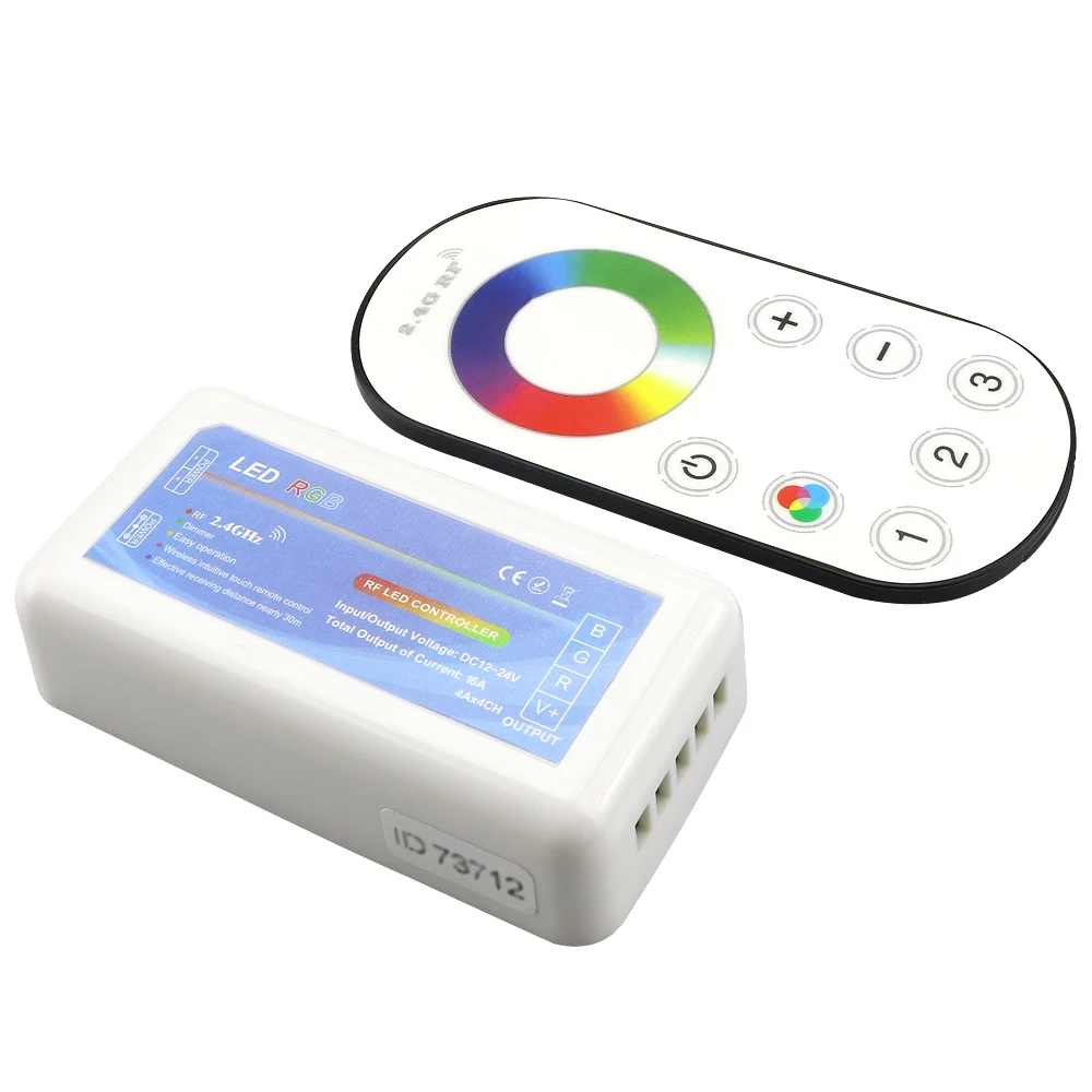 2.4G LED RGB / RGBW Controller DC12-24V Touch Screen RF Remote Control for Strip | Лампы и освещение