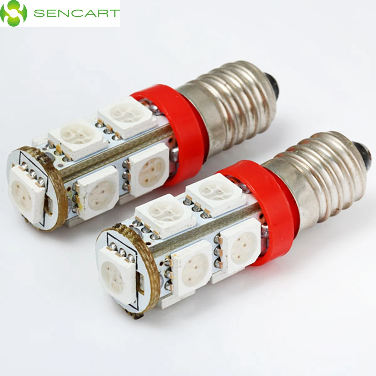 Sencart e10 2psc 12 В 9led 5050smd лампы теплый белый 3000 3500 К birne лампе schraub sockel fahrzeug dc12v|fahrzeuge| |